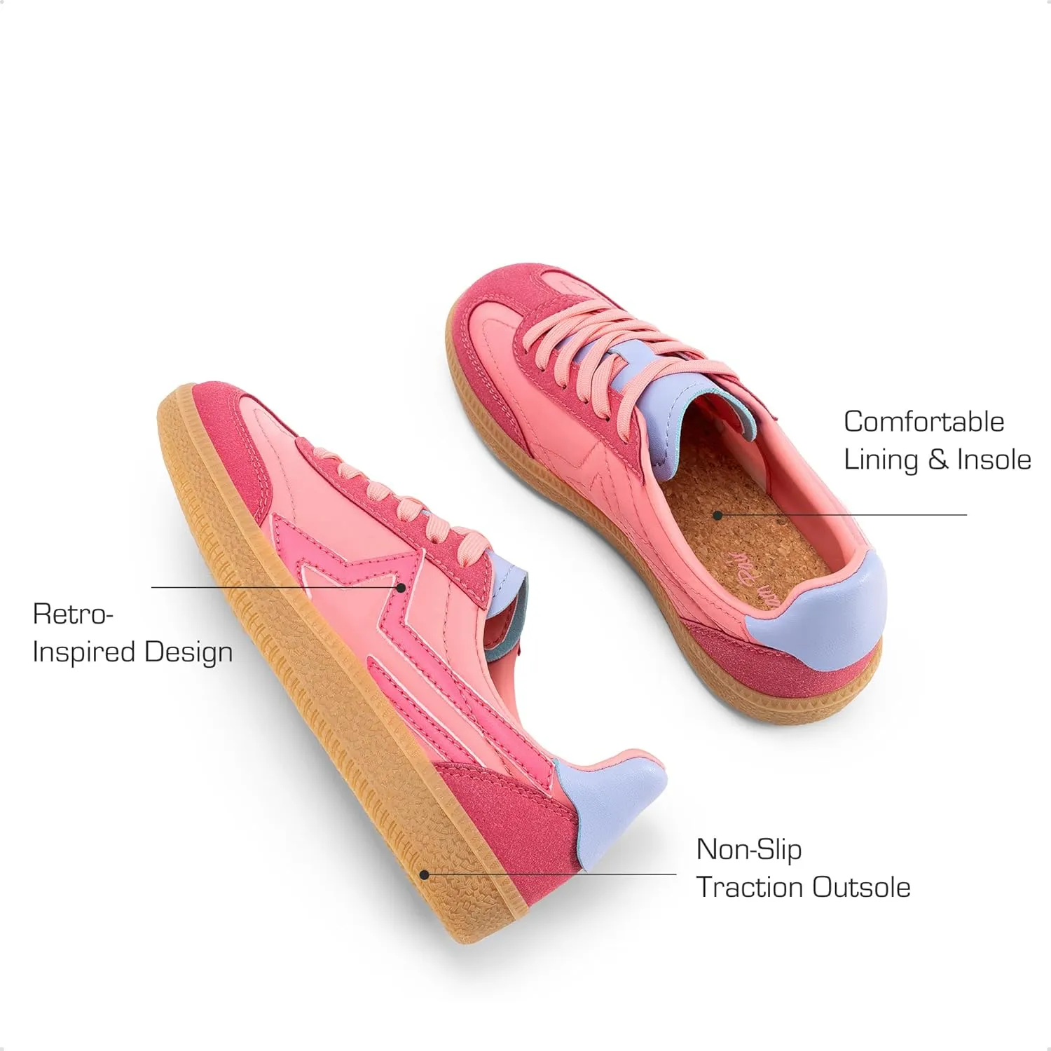 DREAM PAIRS Boys Girls Sneakers Retro Classic Casual Tennis Shoes Lightweight School Walking Low Top Lace Up Footwear for Little/Big Kid