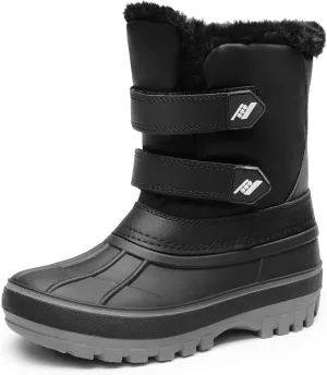 DREAM PAIRS Boys Girls Snow Boots Water-Resistant Outdoor Sport Warm Cozy Anti-Slip Cute Ankle Winter Shoes for Toddler/Little/Big Kid