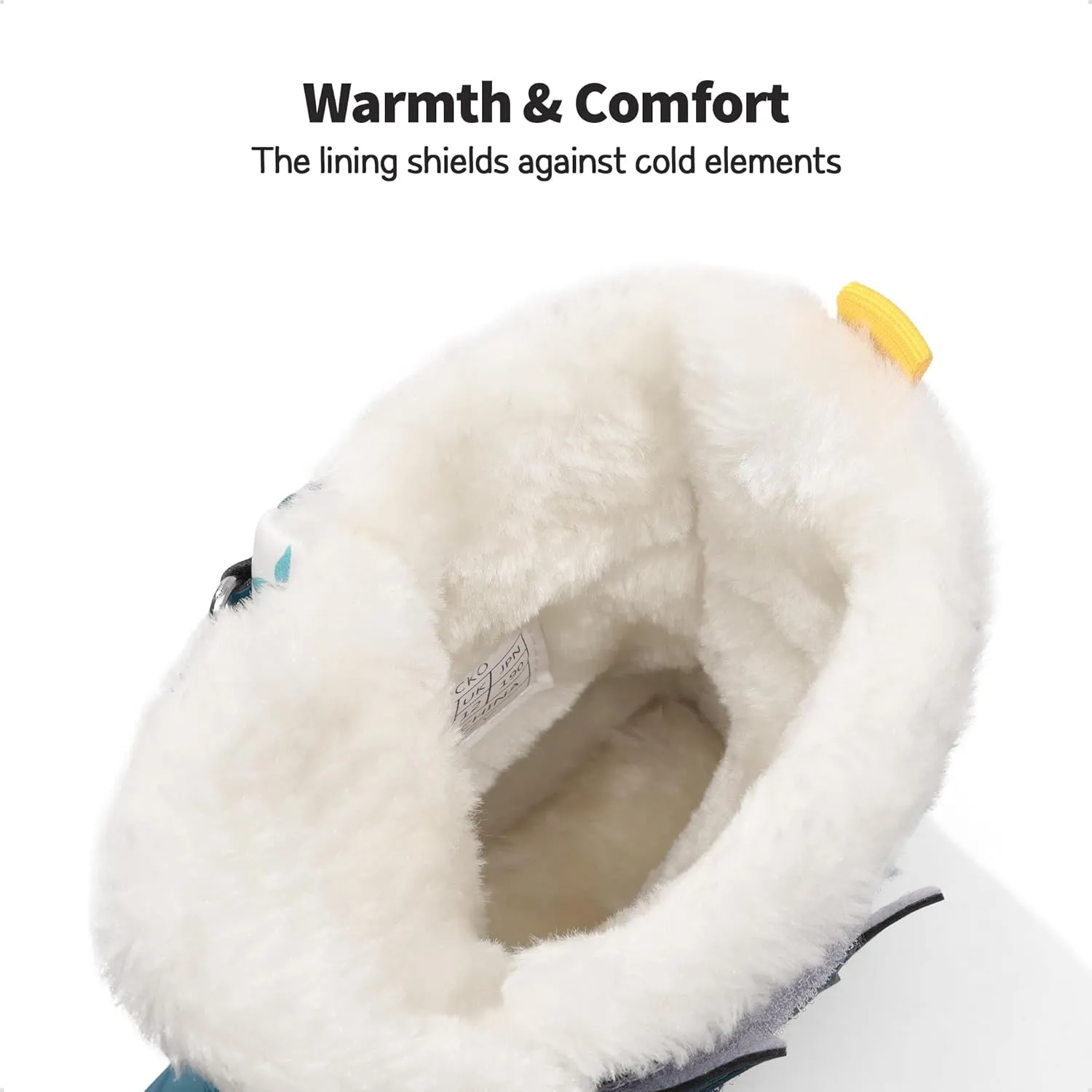 DREAM PAIRS Boys Girls Snow Boots Water-Resistant Outdoor Sport Warm Cozy Anti-Slip Cute Ankle Winter Shoes for Toddler/Little/Big Kid