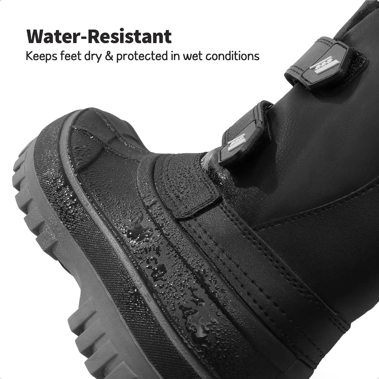 DREAM PAIRS Boys Girls Snow Boots Water-Resistant Outdoor Sport Warm Cozy Anti-Slip Cute Ankle Winter Shoes for Toddler/Little/Big Kid