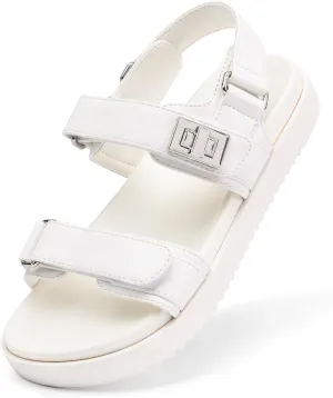 DREAM PAIRS Girls Sandals Casual Open Toe Two Adjustable Strapped Sandals with Hook and Loop for Little Kid/Big Kid