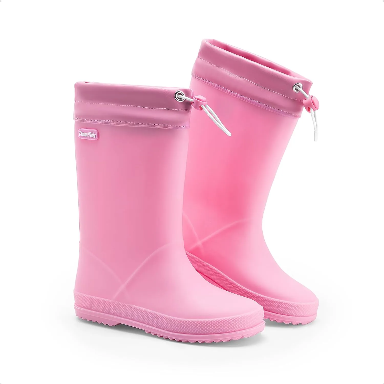 DREAM PAIRS Kids Rain Boots Boys Girls Lightweight Boots Waterproof Easy-on Outdoor Playing Rain Boot Unisex-Child