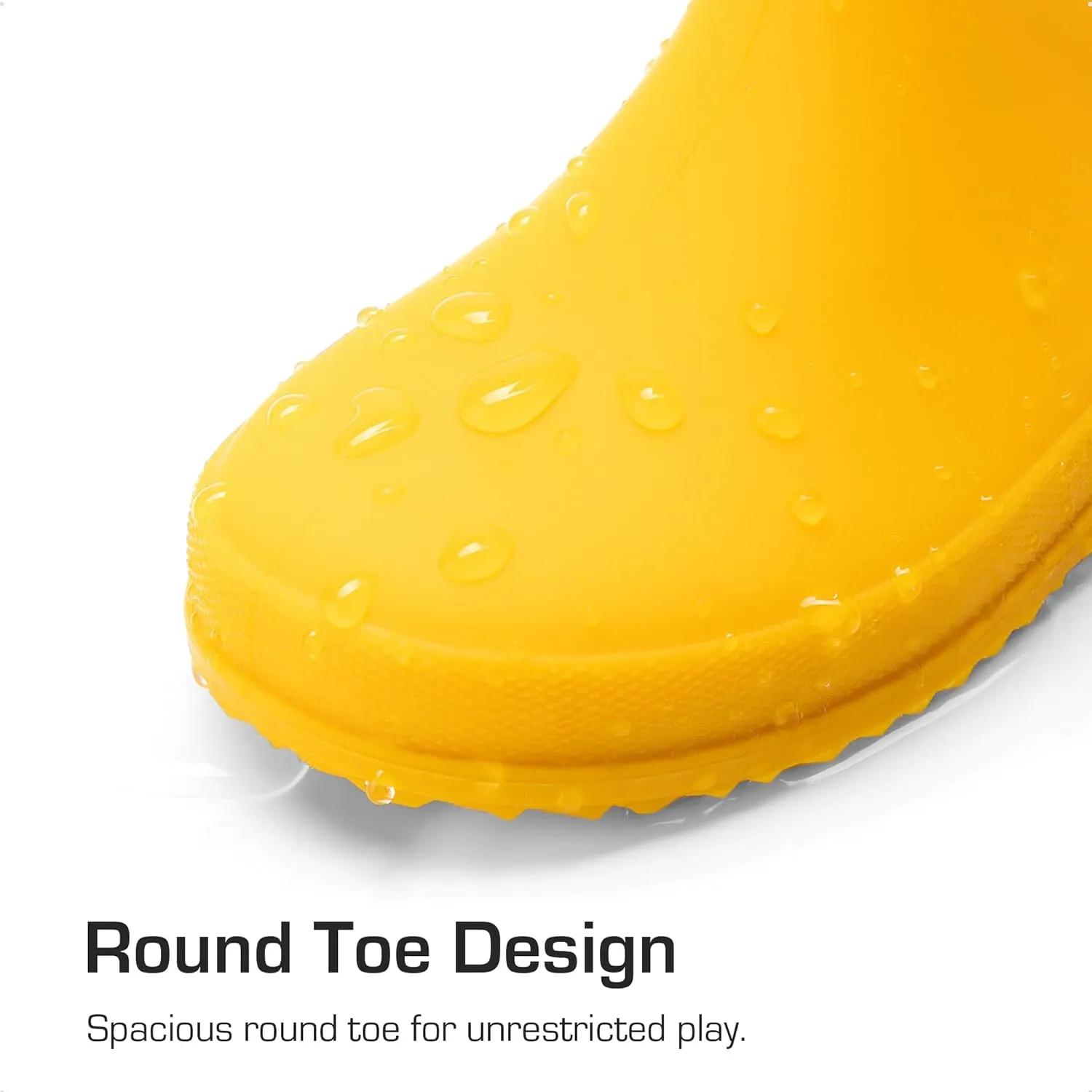 DREAM PAIRS Kids Rain Boots Boys Girls Lightweight Boots Waterproof Easy-on Outdoor Playing Rain Boot Unisex-Child
