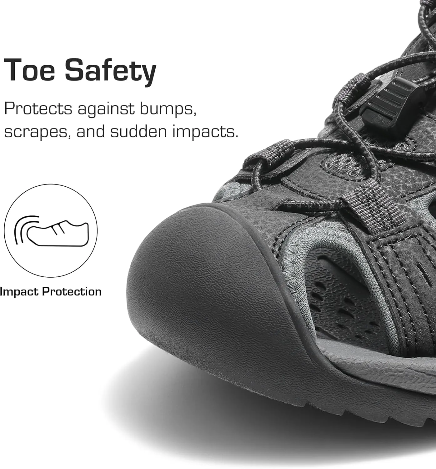 DREAM PAIRS Men's Support Sandals Outdoor Hiking Sandals Closed Toe Athletic Lightweight Walking Comfortable Sandals Water Shoes