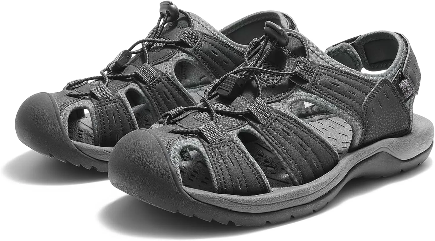 DREAM PAIRS Men's Support Sandals Outdoor Hiking Sandals Closed Toe Athletic Lightweight Walking Comfortable Sandals Water Shoes
