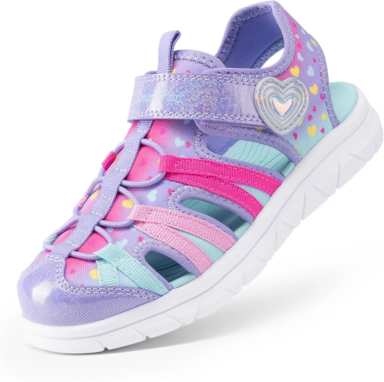 DREAM PAIRS Toddler Boys Girls Sport Sandals Cute Breathable Lightweight Outdoor Play Casual Closed Toe Hook and Loop for Toddlers & Little Kids