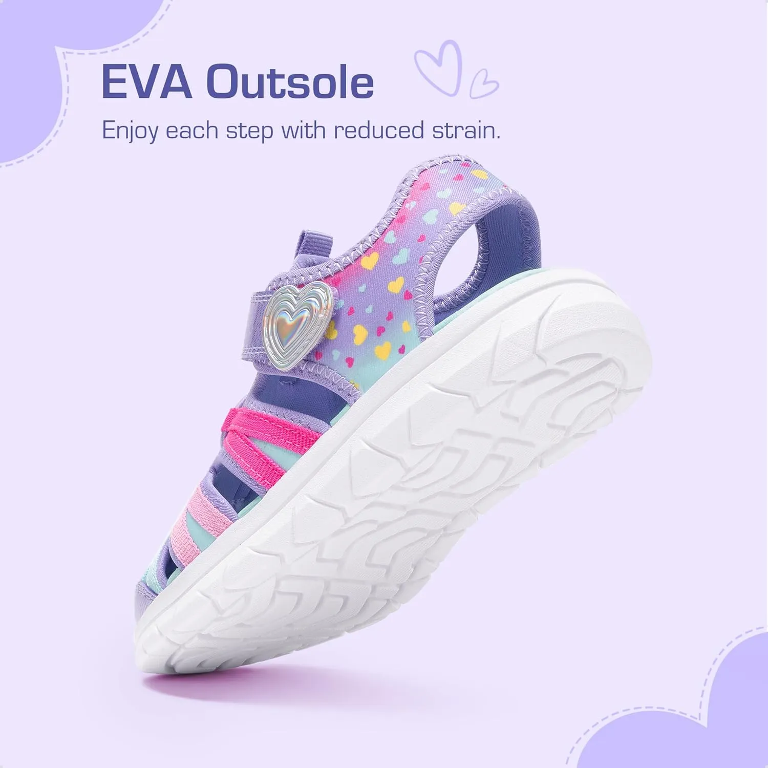 DREAM PAIRS Toddler Boys Girls Sport Sandals Cute Breathable Lightweight Outdoor Play Casual Closed Toe Hook and Loop for Toddlers & Little Kids