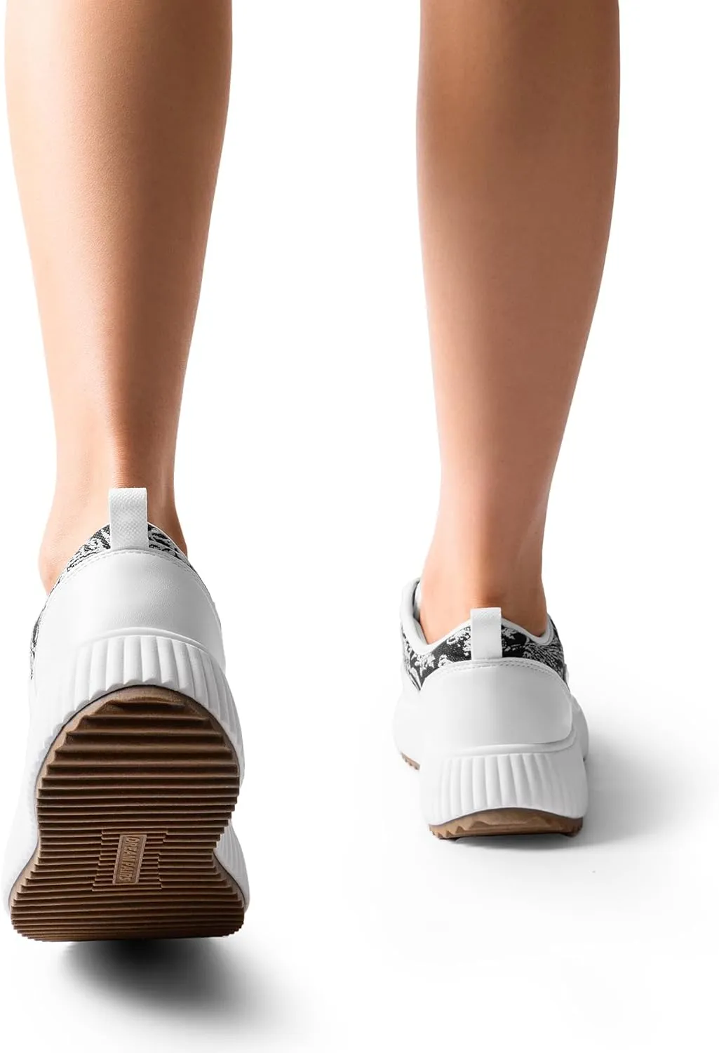 DREAM PAIRS Women Platform Chunky Lightweight Comfortable Casual Lace-Up Sky Walking Fashion Sneakers