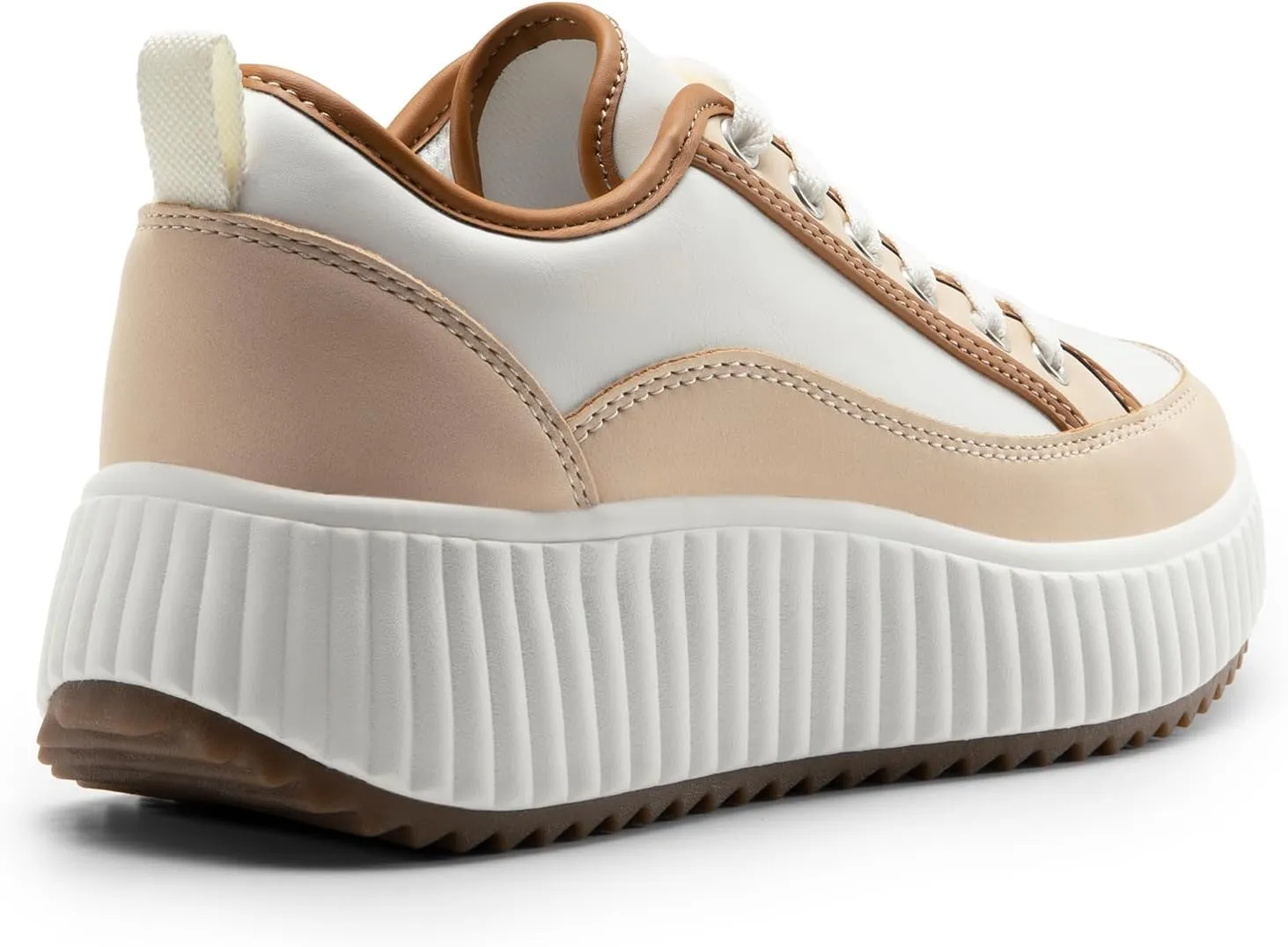 DREAM PAIRS Women Platform Chunky Lightweight Comfortable Casual Lace-Up Sky Walking Fashion Sneakers