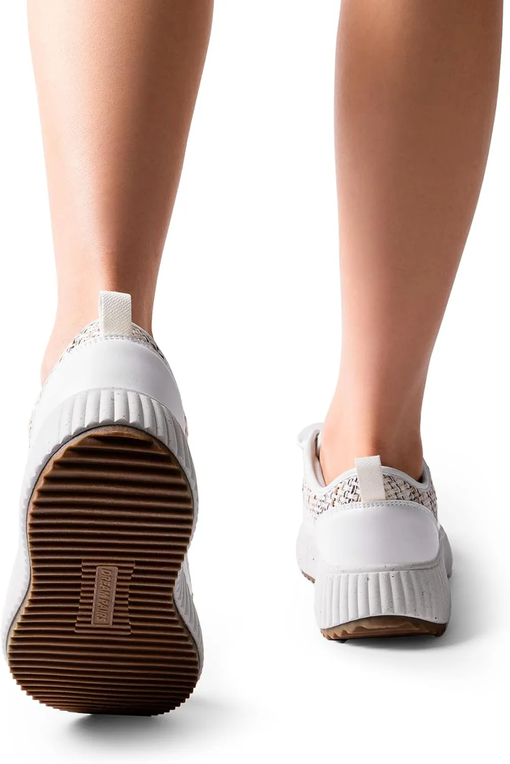 DREAM PAIRS Women Platform Chunky Lightweight Comfortable Casual Lace-Up Sky Walking Fashion Sneakers