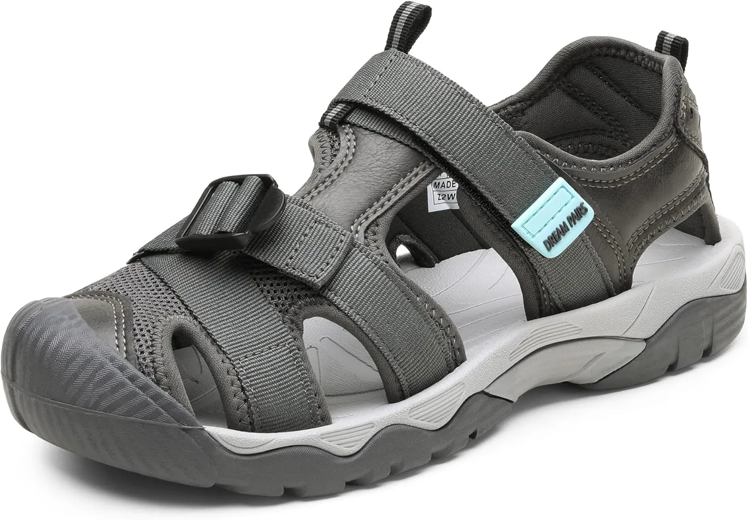 DREAM PAIRS Women's Closed Toe Sport Hiking Sandals，Summer Outdoor Comfortable Walking Water Sandals
