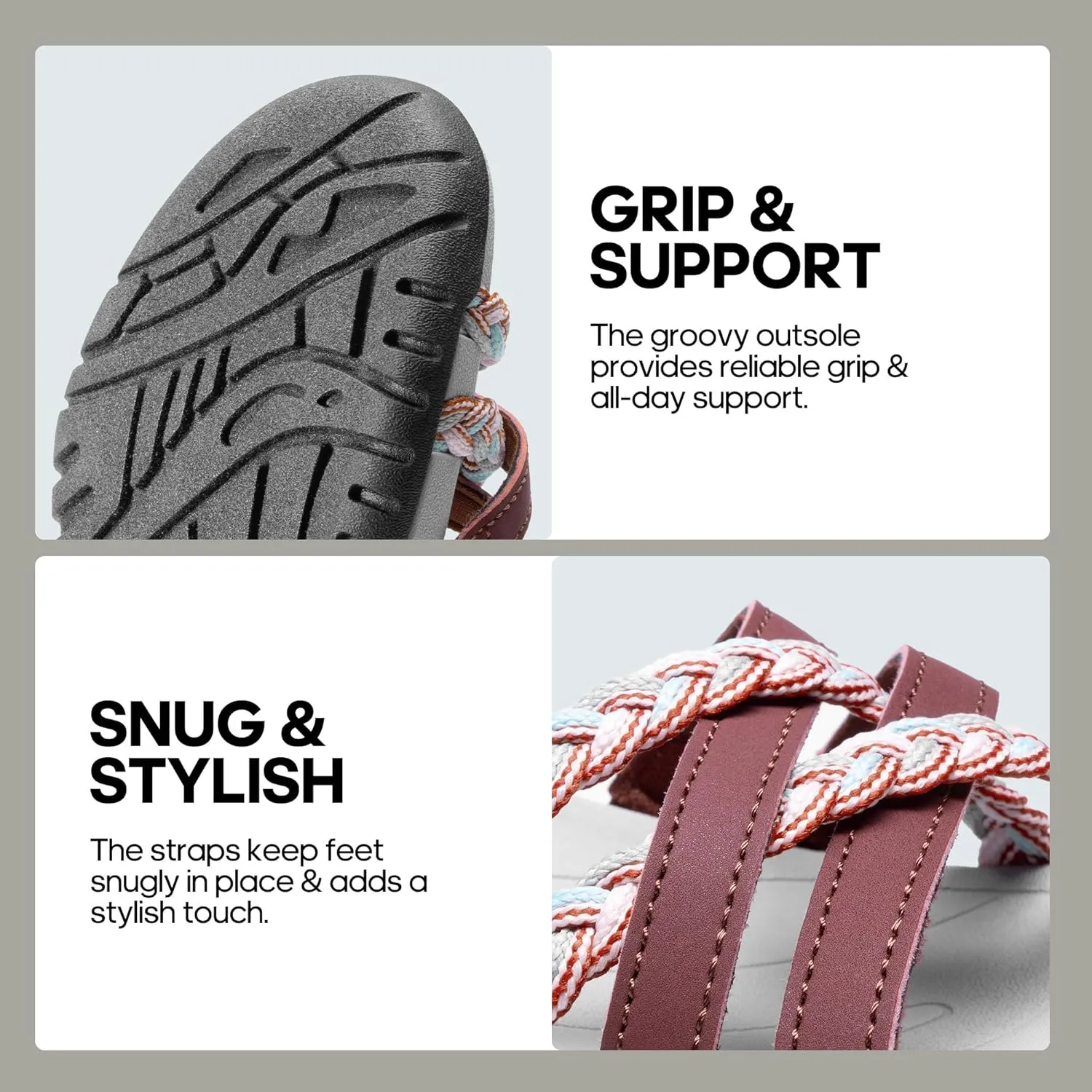 DREAM PAIRS Womens Sandals Light Weight Hiking Sandals for Women Comfortable Athletic Quick-Drying Walking Hiking Water Sandals