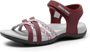 DREAM PAIRS Womens Sandals Light Weight Hiking Sandals for Women Comfortable Athletic Quick-Drying Walking Hiking Water Sandals