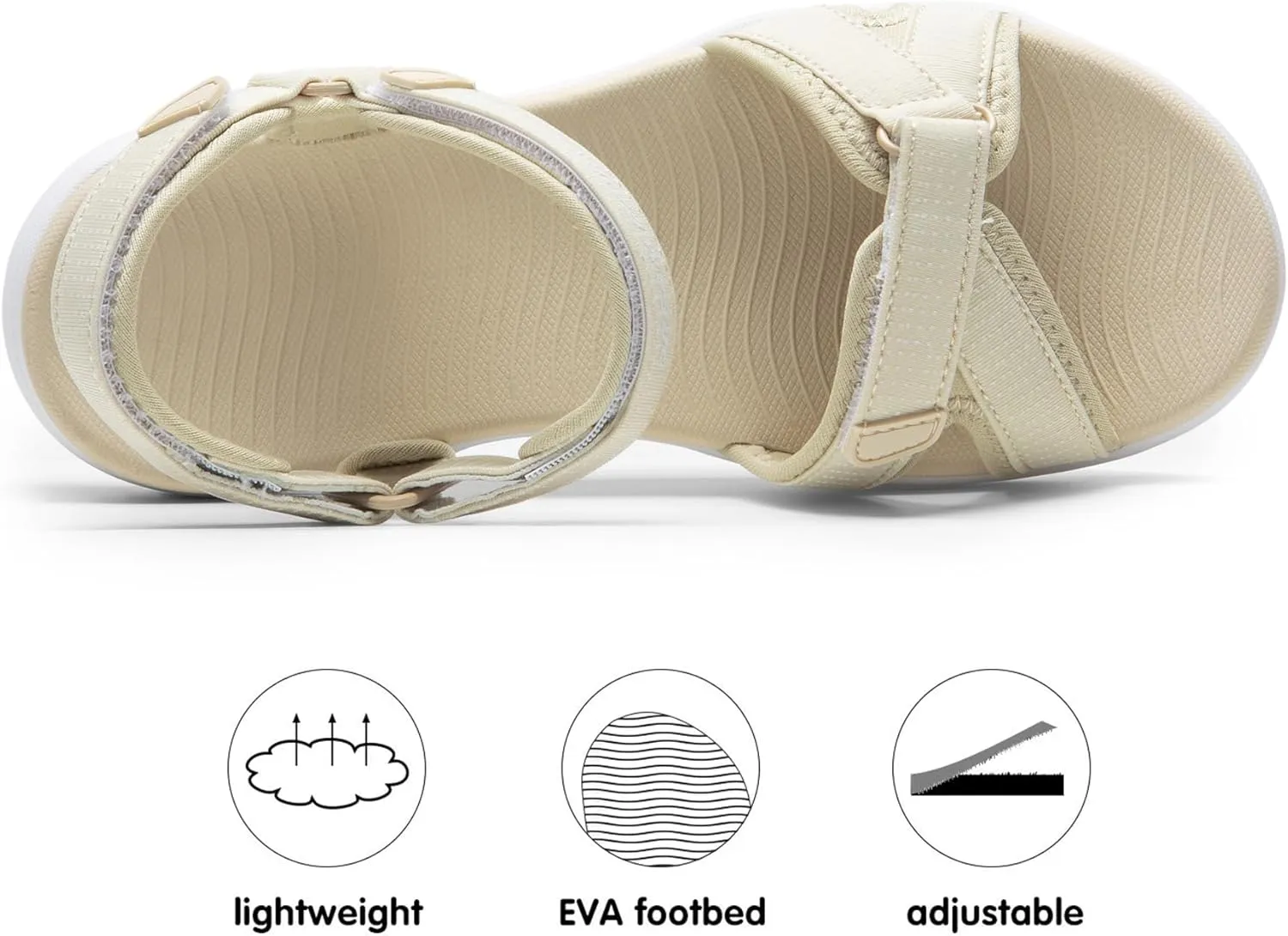 DREAM PAIRS Women's Sport Athletic Sandals Outdoor Hiking Sandals