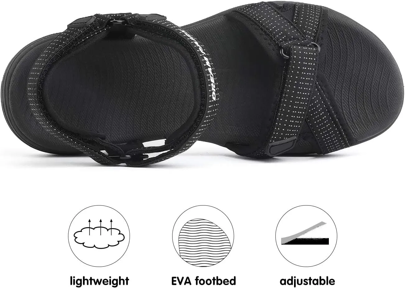 DREAM PAIRS Women's Sport Athletic Sandals Outdoor Hiking Sandals