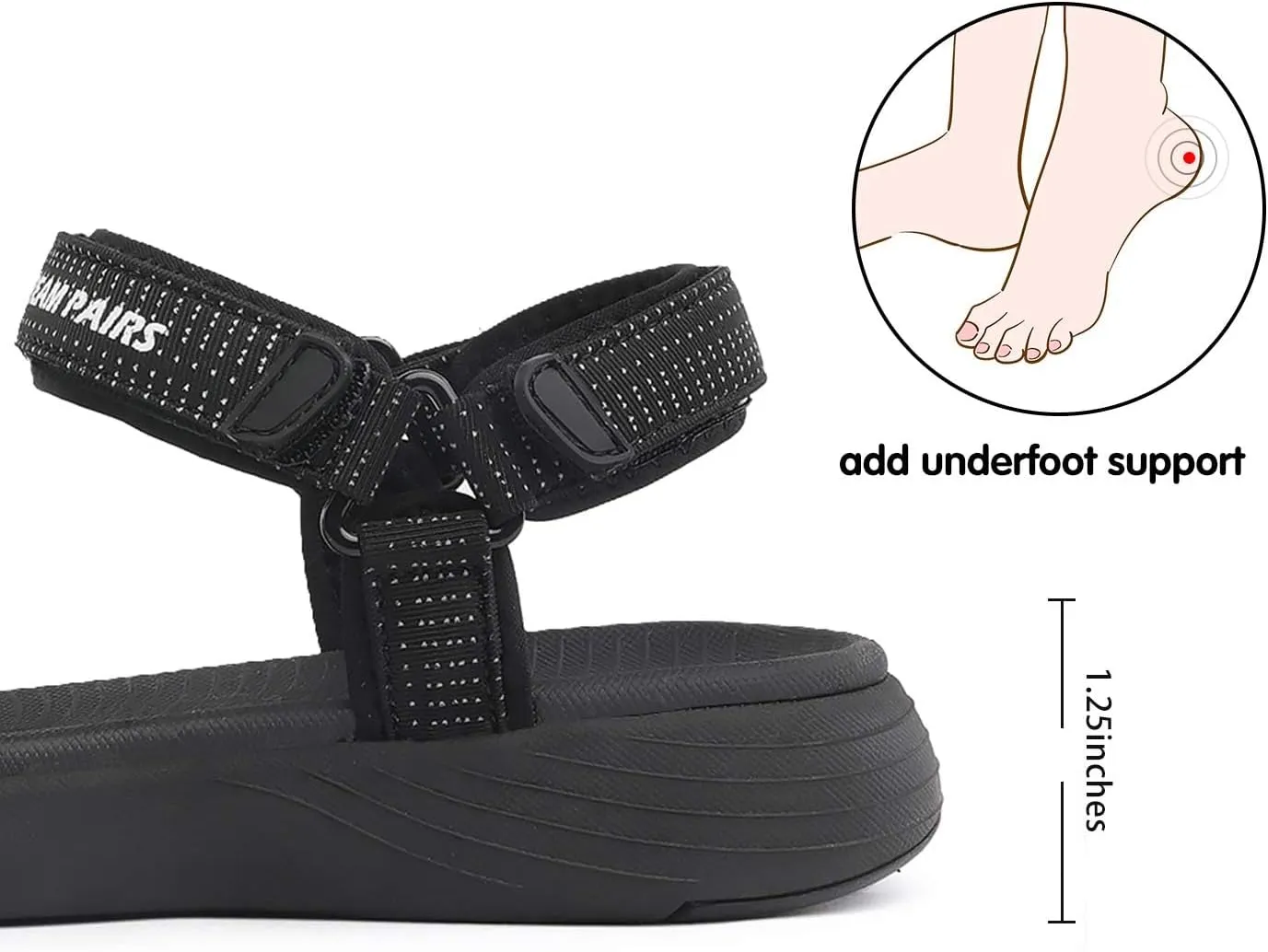 DREAM PAIRS Women's Sport Athletic Sandals Outdoor Hiking Sandals