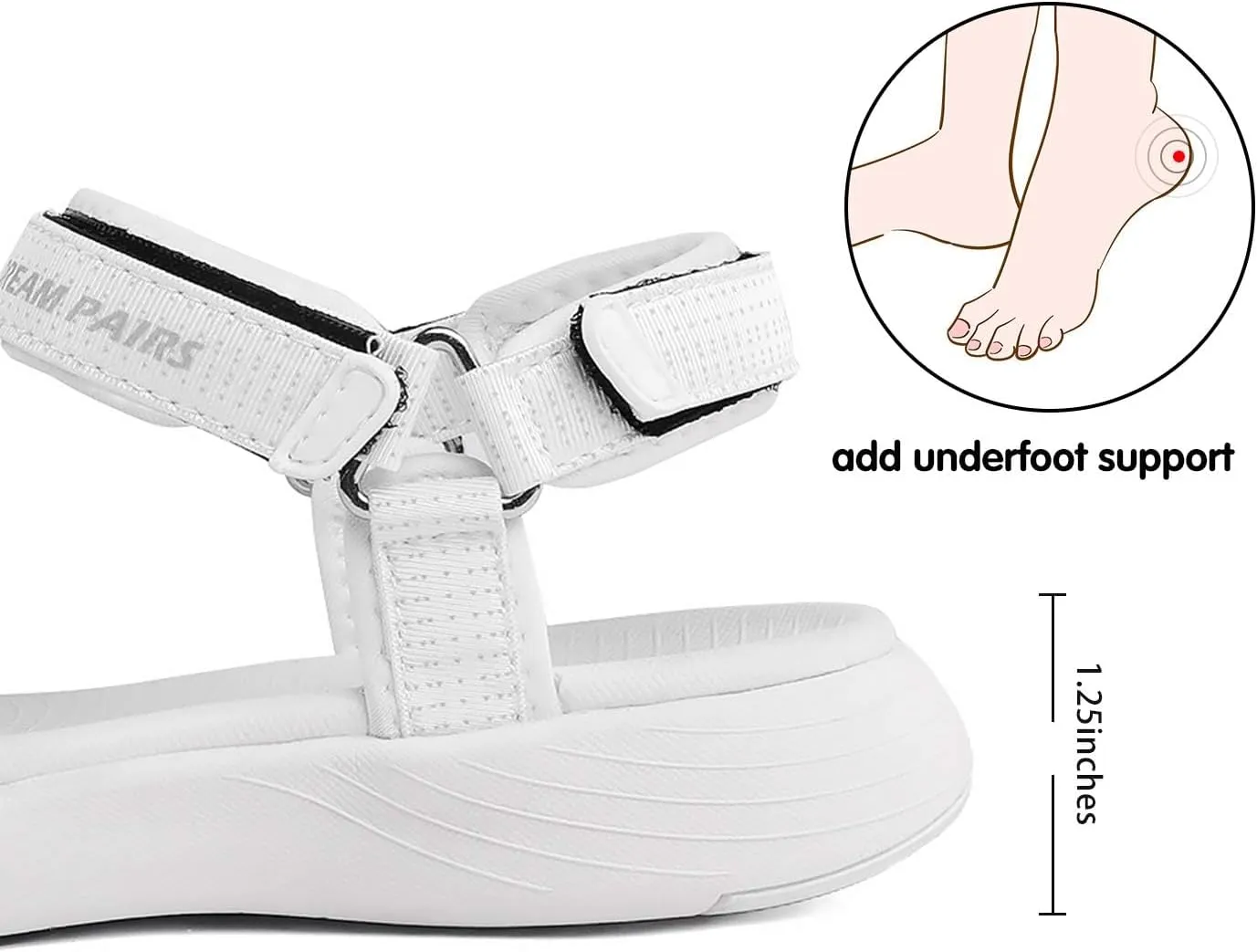 DREAM PAIRS Women's Sport Athletic Sandals Outdoor Hiking Sandals