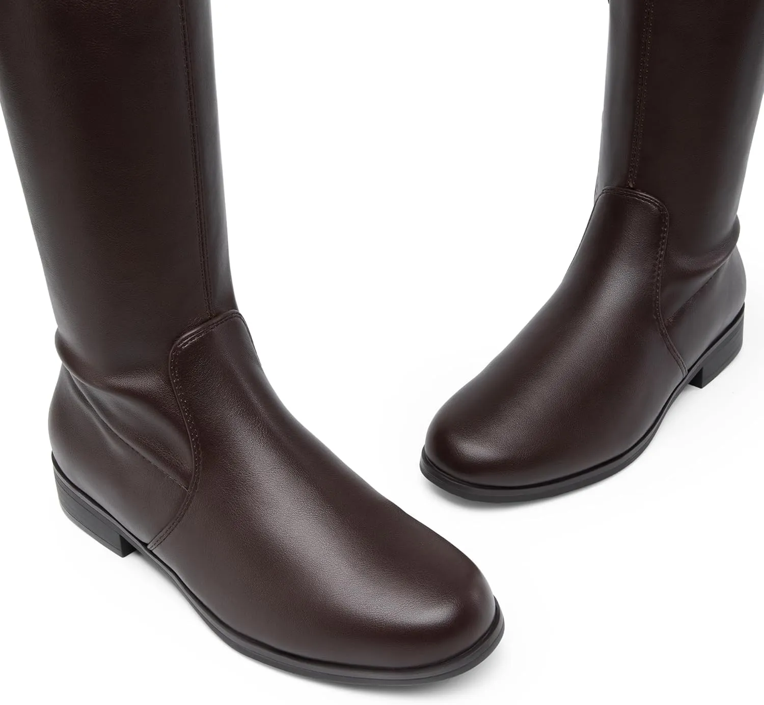 DREAM PAIRS Women's Thigh High Boots Low Block Heel Casual Fashion Over the Knee Boots