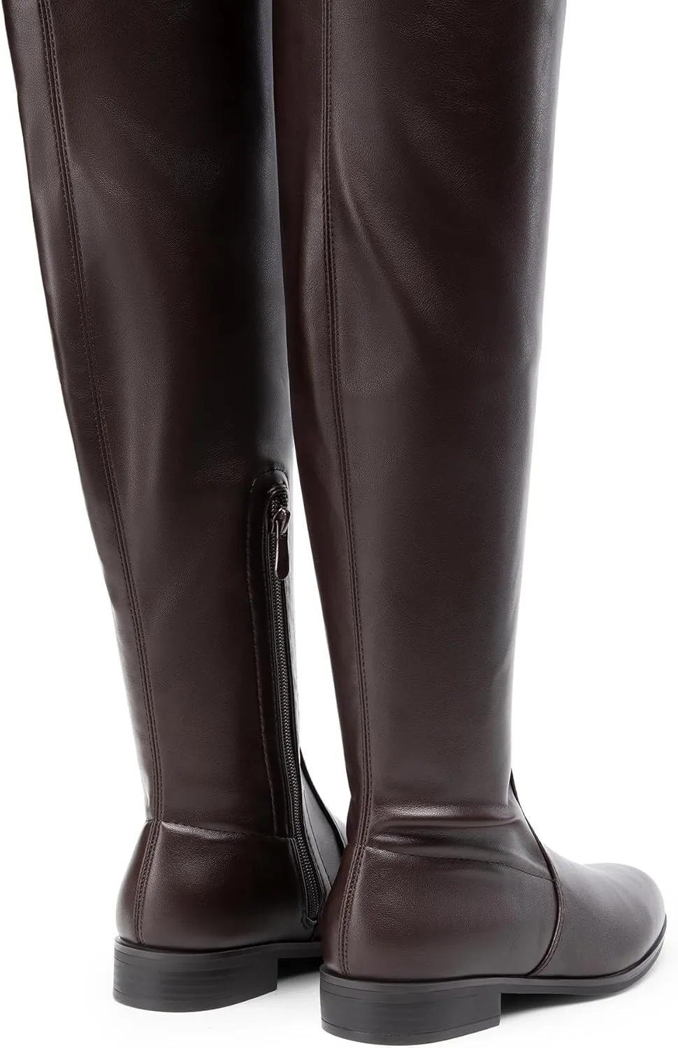 DREAM PAIRS Women's Thigh High Boots Low Block Heel Casual Fashion Over the Knee Boots