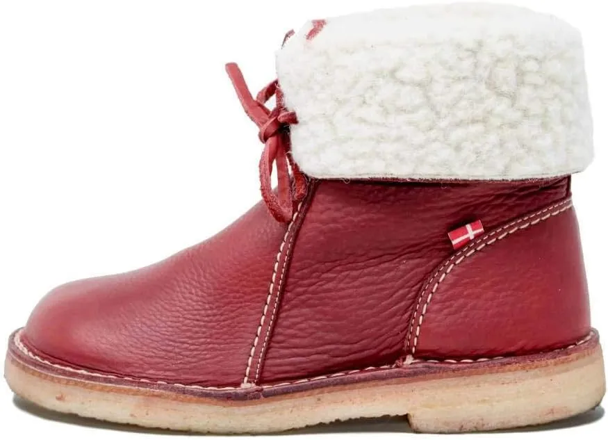 Duckfeet Arhus Unisex Wool-Lined Pebbled Leather Boot -