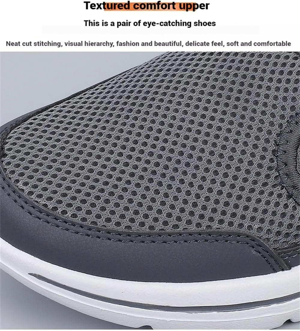 Elsvia Orthopedic Shoes for Men,Comfort Breathable Support Sports Sandals,Platform Mesh Walking Slip on Shoes Unisex