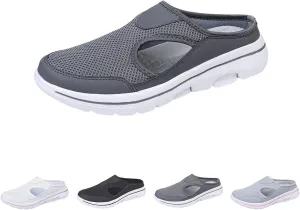 Elsvia Orthopedic Shoes for Men,Comfort Breathable Support Sports Sandals,Platform Mesh Walking Slip on Shoes Unisex