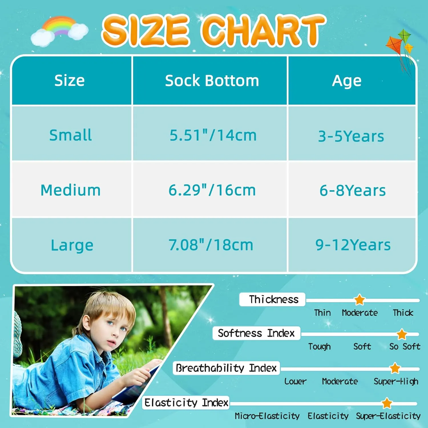 Eyean Kids Ankle Cotton Socks Cute Animal Pattern Soft Non Slip Boys Girls No Show Socks 6 Pairs