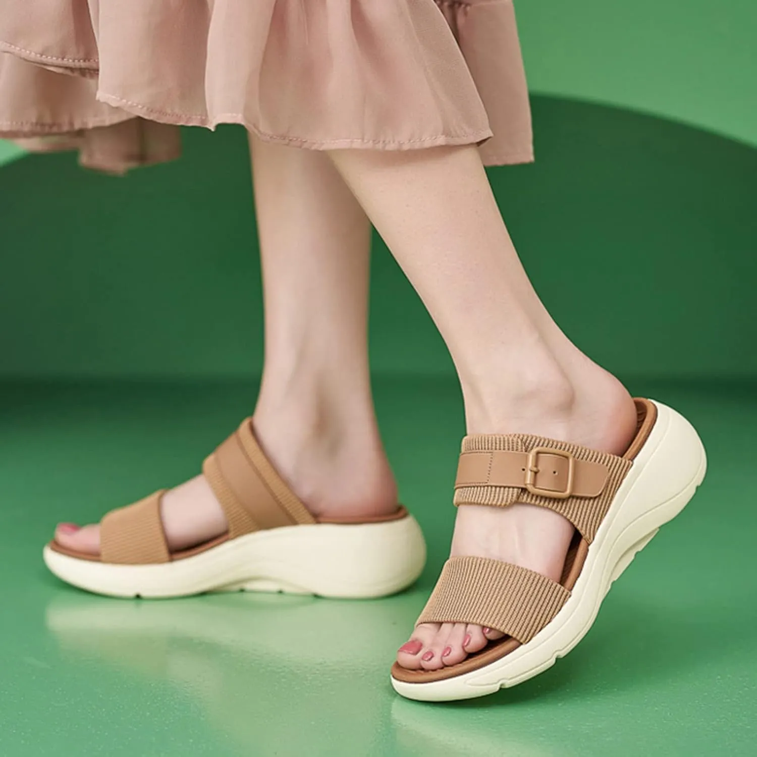 Fashion Slides Sandals for Women Open Toe Arch Support Slides Party Sandals Women's Comfortable Sandals