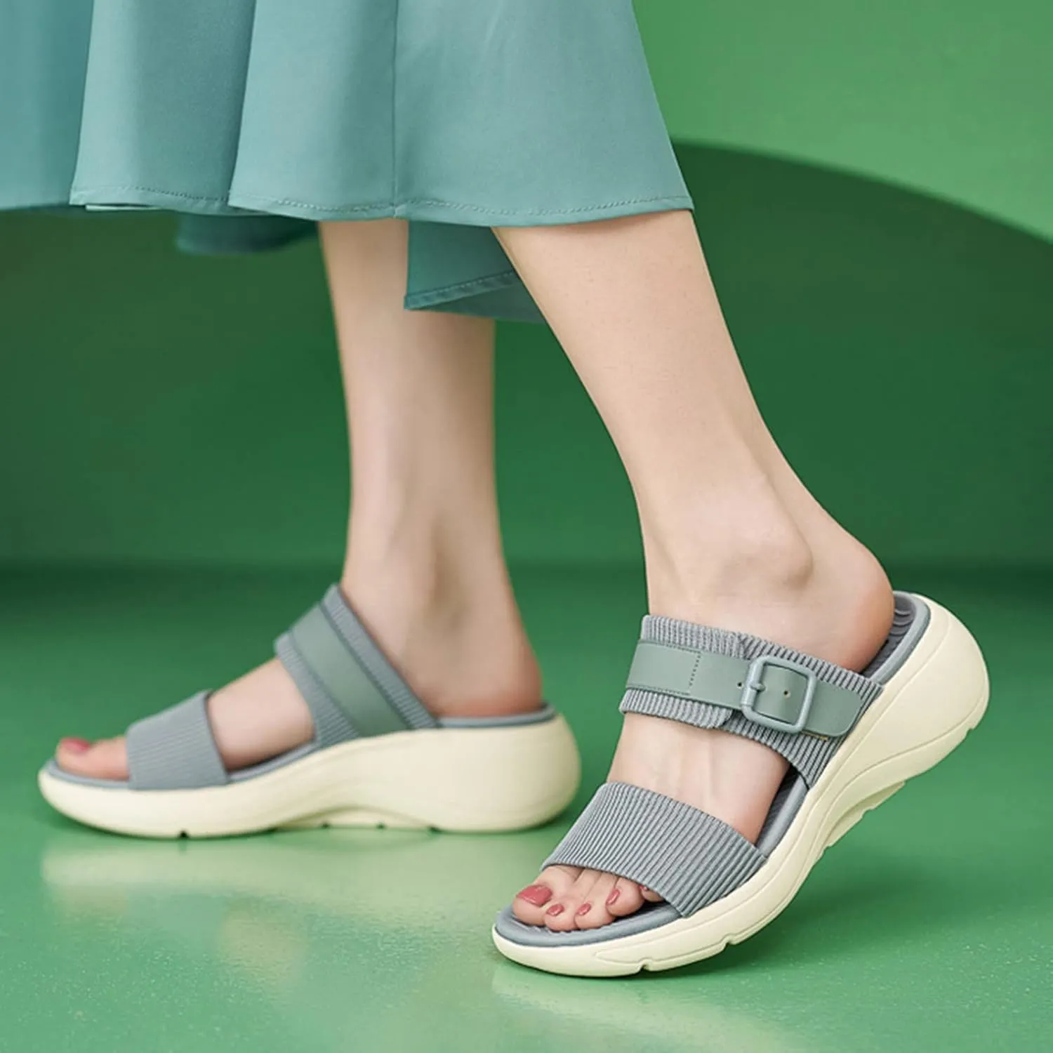 Fashion Slides Sandals for Women Open Toe Arch Support Slides Party Sandals Women's Comfortable Sandals