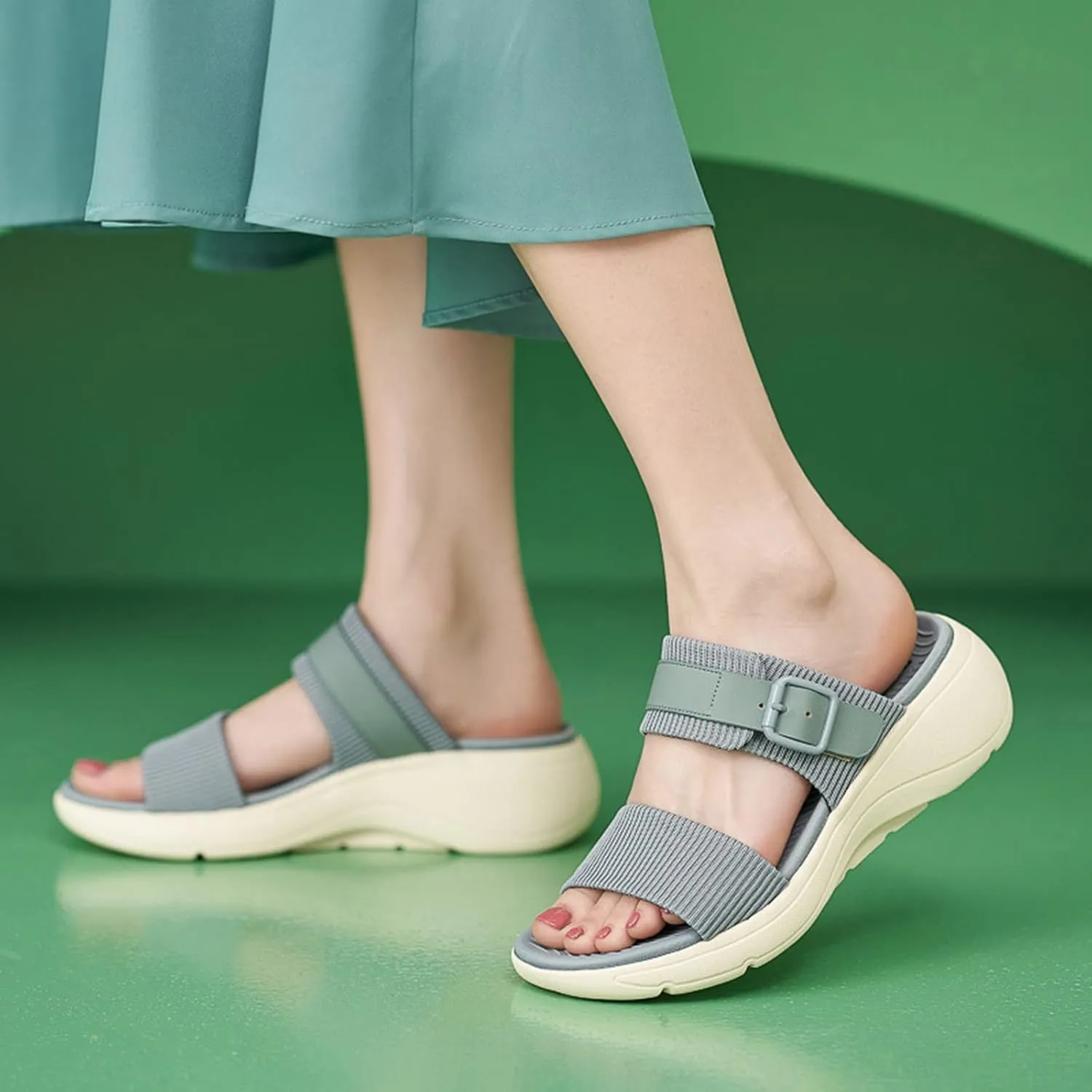 Fashion Slides Sandals for Women Open Toe Arch Support Slides Party Sandals Women's Comfortable Sandals