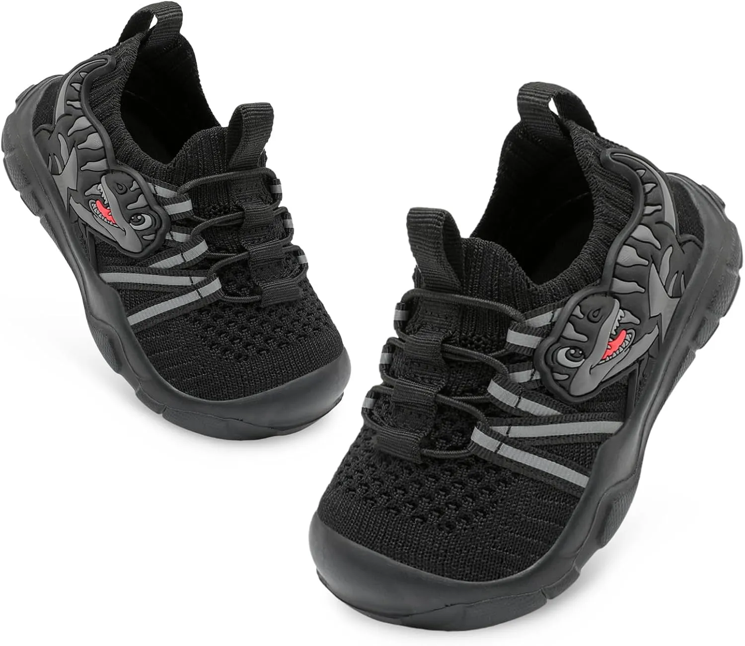FEETCITY Toddler Shoes Boys Girls Walking Shoes Toddler Slip On Shoes Wide Kids Tennis Shoes Lightweight Toddler Dinosaur Shoes Baby Sneakers