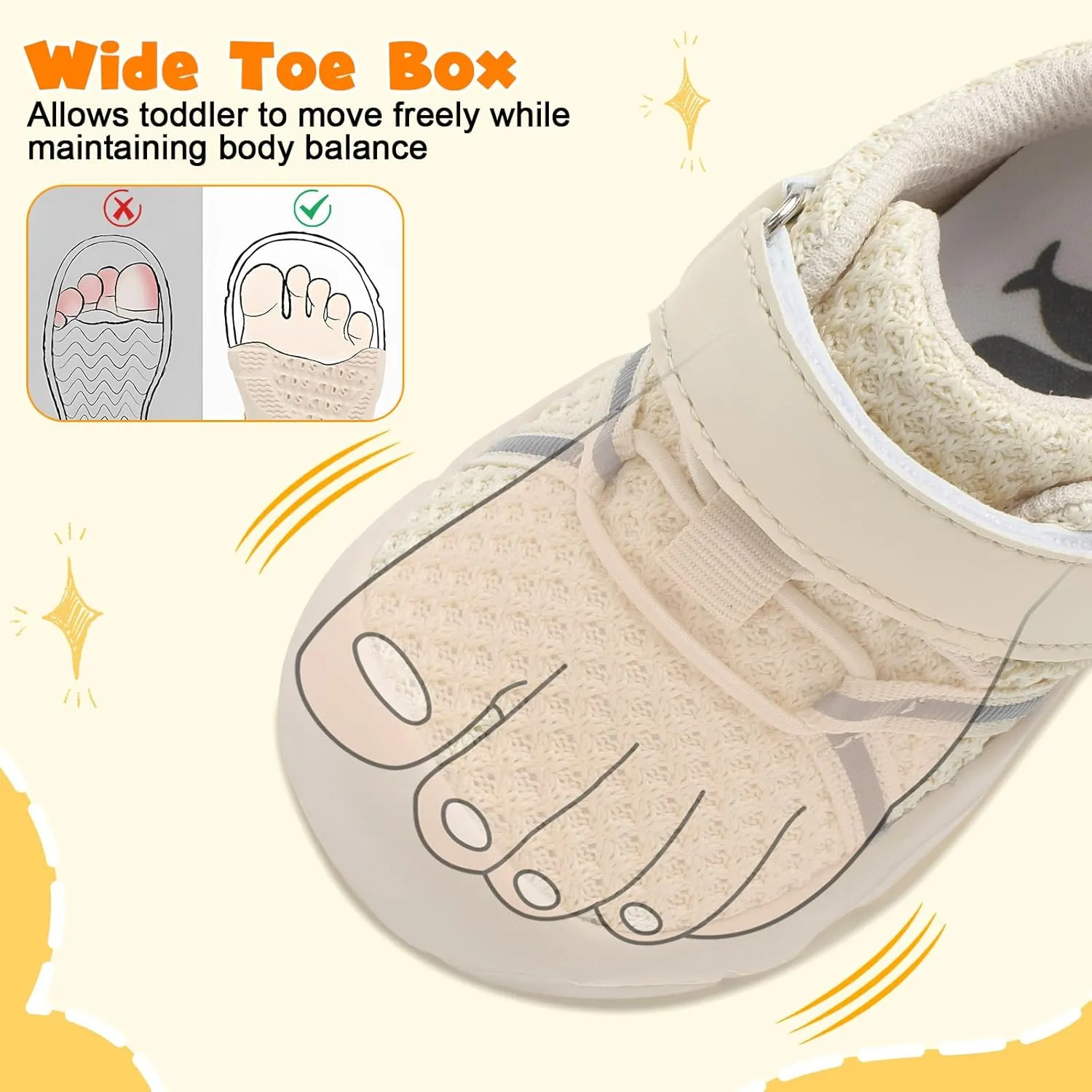 FEETCITY Toddler Sneakers Wide Toddler Shoes Boys Girls Tennis Shoes Sports Running Walking Sneakers
