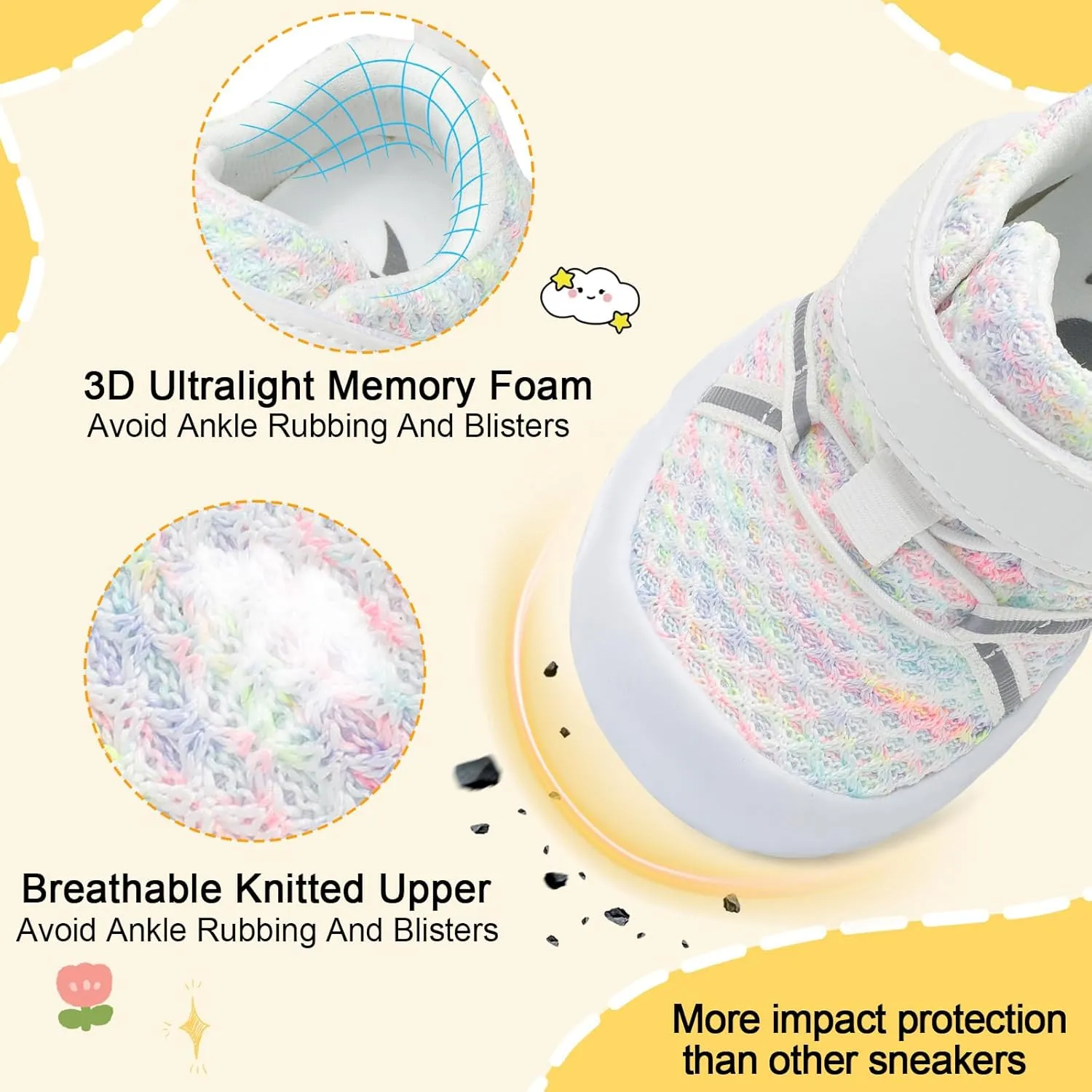 FEETCITY Toddler Sneakers Wide Toddler Shoes Boys Girls Tennis Shoes Sports Running Walking Sneakers