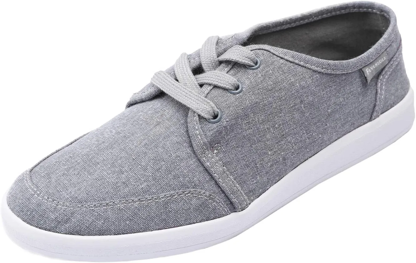 FEVERSOLE Comfort Women's Slip-On Lightweight Walking Shoes Casual Outfits Canvas Breathable Soft Loafers