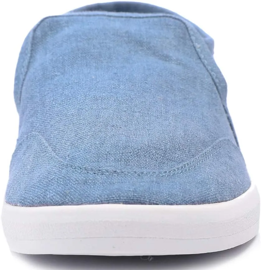 FEVERSOLE Comfort Women's Slip-On Lightweight Walking Shoes Casual Outfits Canvas Breathable Soft Loafers
