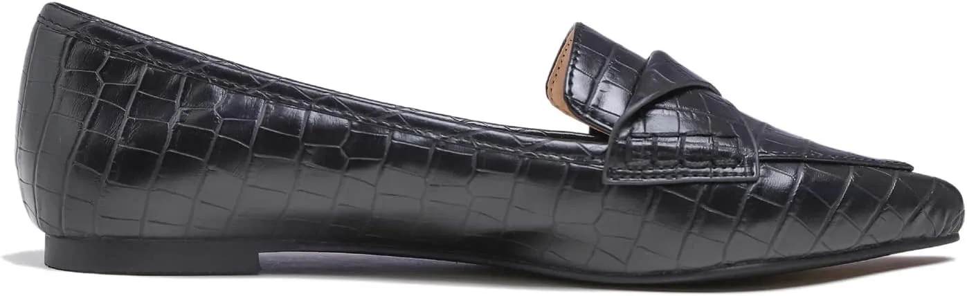 FEVERSOLE Women's Loafer Flat Pointed Fashion Slip On Comfort Driving Office Shoes