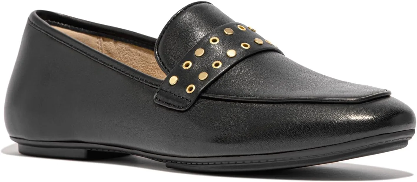 FitFlop Women's Delicato Stud-and-Eyelet Soft Leather Loafers