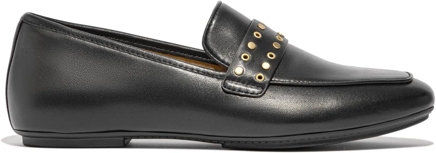 FitFlop Women's Delicato Stud-and-Eyelet Soft Leather Loafers