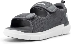 FitVille Diabetic Sandals for Men Wide Width with Arch Support, Men Diabetic Sandals Adjustable