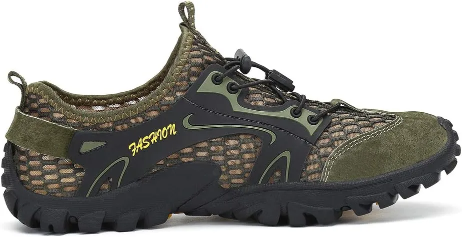 FLARUT Men's Sandals Barefoot Hiking Shoes Quick Dry Breathable Mesh Lightweight Outdoor Training Water Walking Shoes