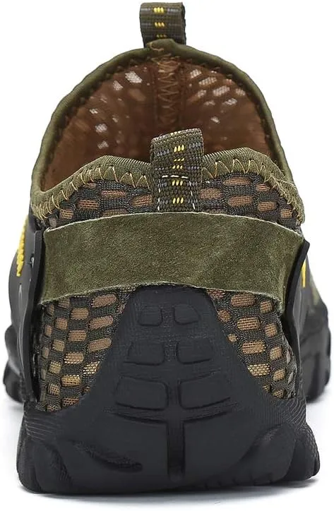 FLARUT Men's Sandals Barefoot Hiking Shoes Quick Dry Breathable Mesh Lightweight Outdoor Training Water Walking Shoes
