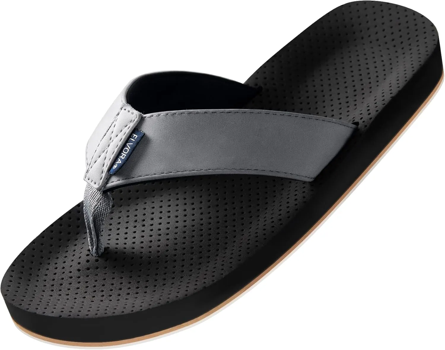 Flip Flops for Men with Arch Support - Non-Slip Orthopedic Sandals,Durable Comfort Thongs Sandals for Beach