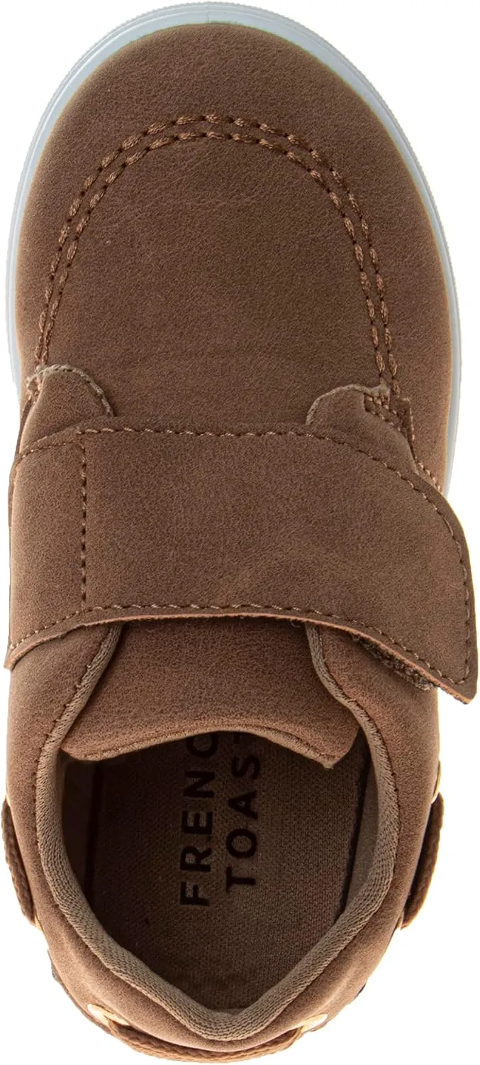 French Toast Boy Sneakers Laceless - Toddlers Athletic Casual Kids Canvas Shoes