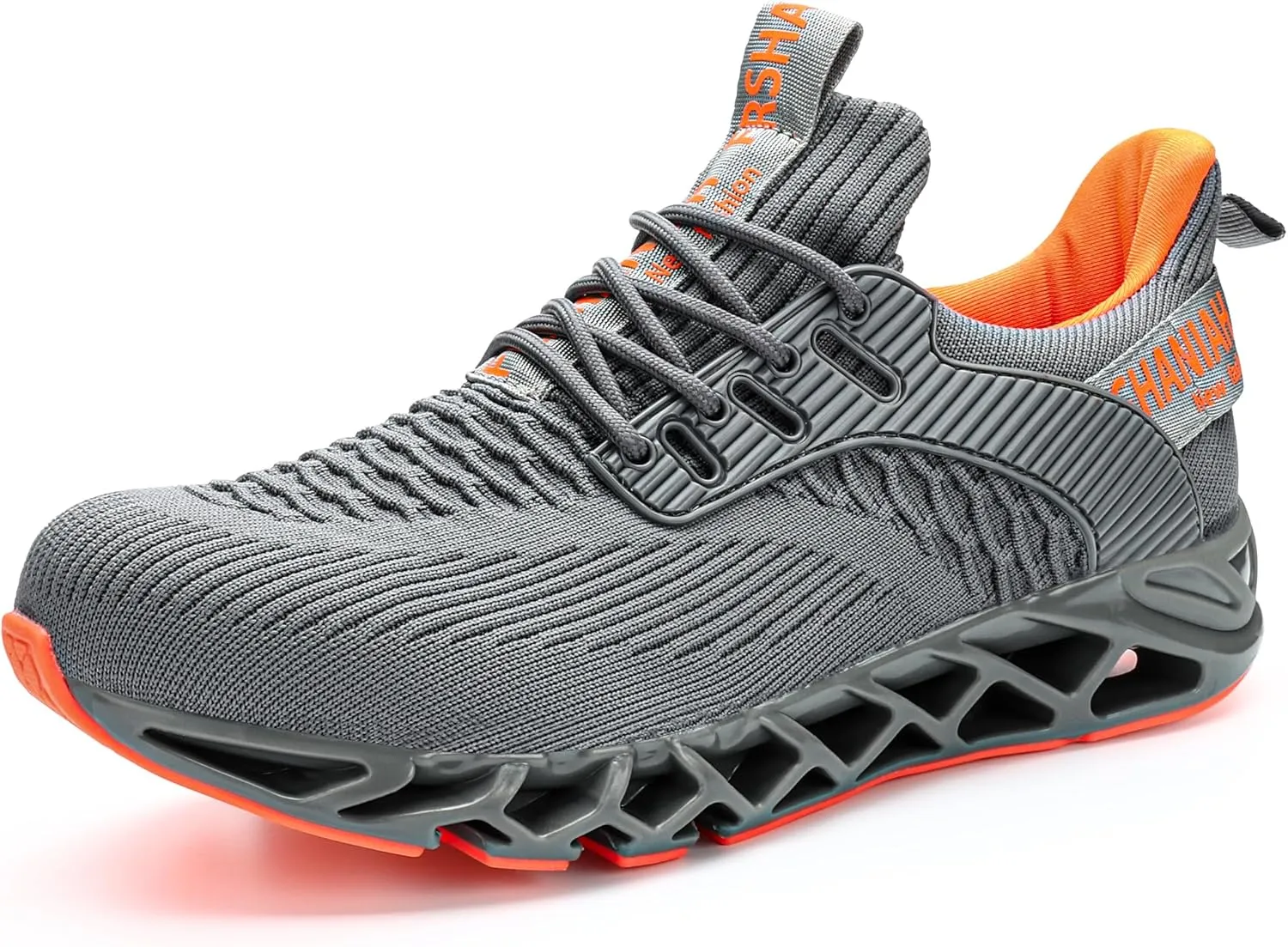 FRSHANIAH Men's Steel Toe Shoes Safety Work Sneakers