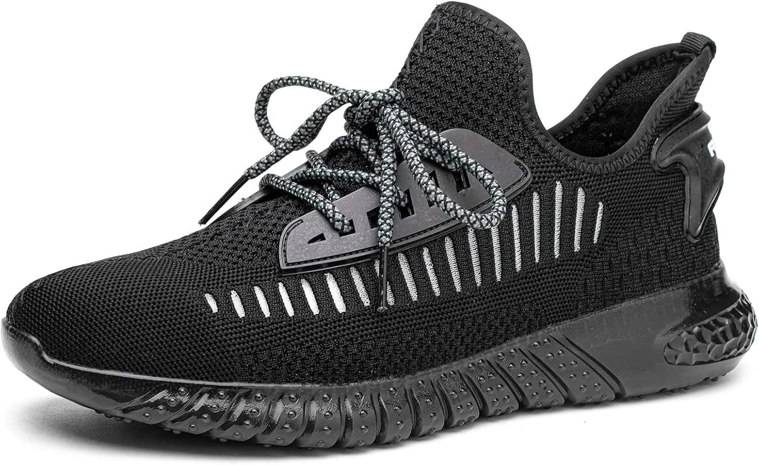Furuian Steel Toe Shoes for Men Comfortable Safety Shoes Non Slip Steel Toe Sneakers Warehouse Industry Contstruction Mens Work Shoes