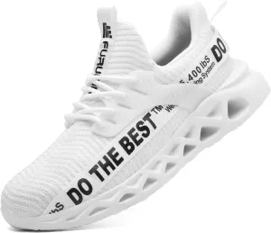 Furuian Steel Toe Sneakers for Men Women Lightweight Safety Shoes Comfortable Puncture Proof Slip On Indestructible Work Shoes