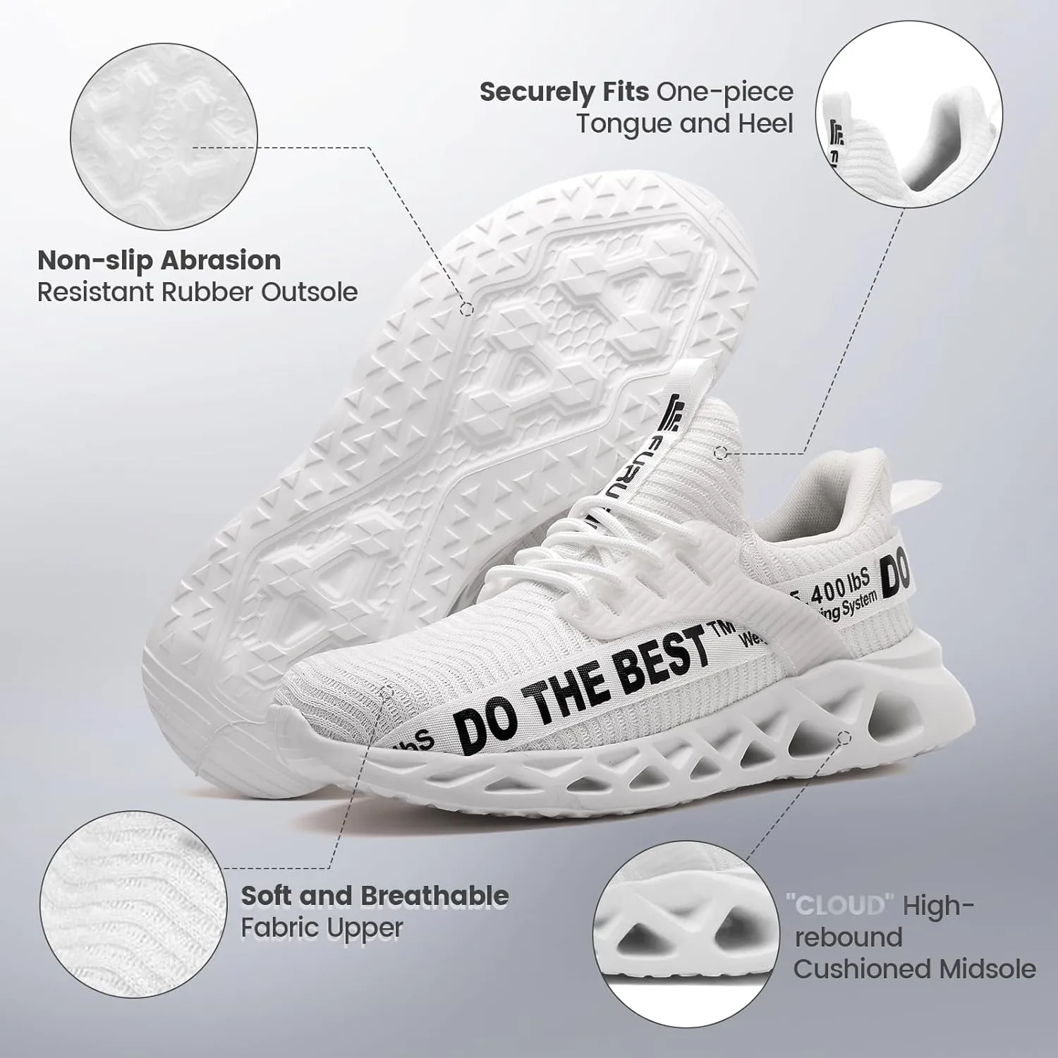Furuian Steel Toe Sneakers for Men Women Lightweight Safety Shoes Comfortable Puncture Proof Slip On Indestructible Work Shoes