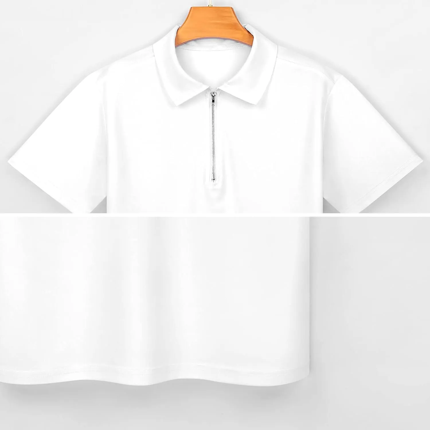 Glowing Flower Petals Short Sleeve Polo Shirt Slim Fit Tops Casual Workout Golf T Shirt Zippered Tees for Men