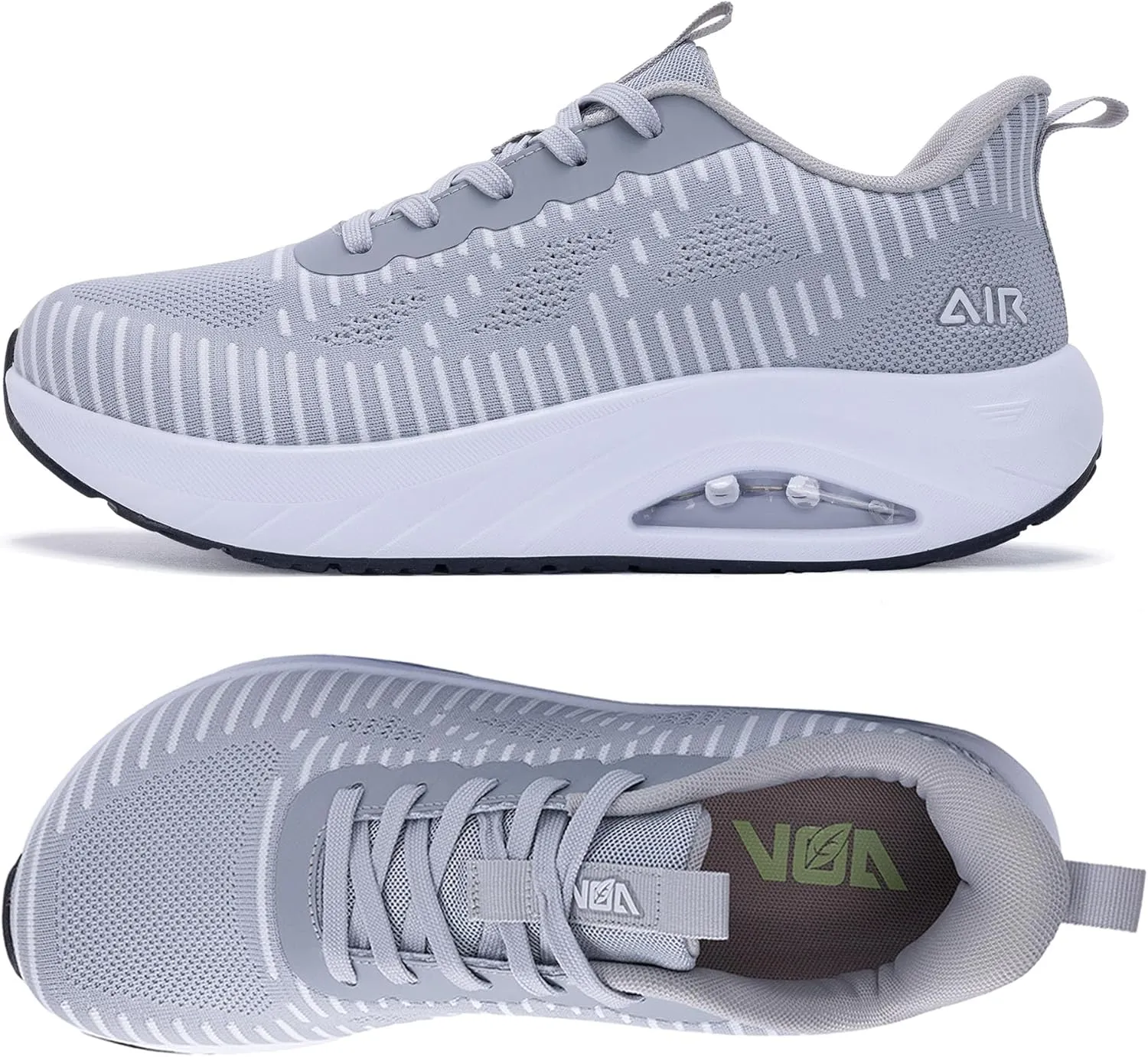 GOOBON Men's Wide Toe Box Walking Shoes with Arch Support Orthotic Tennis Sneakers for Plantar Fasciitis Bunions Flat Feet