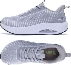 GOOBON Men's Wide Toe Box Walking Shoes with Arch Support Orthotic Tennis Sneakers for Plantar Fasciitis Bunions Flat Feet